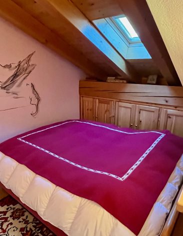 Les Marmottes - Double bedroom 2 Chalet Pompon Cogne affitti brevi stanza matrimoniale