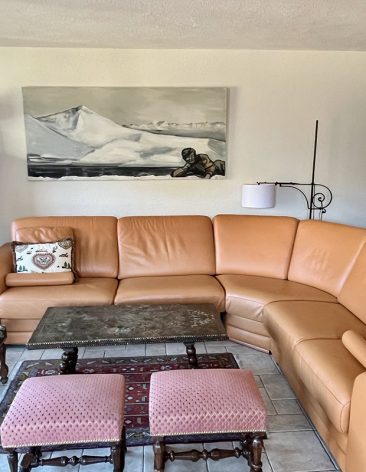 Les Marmottes - Living room Chalet Pompon Cogne affitti brevi salotto